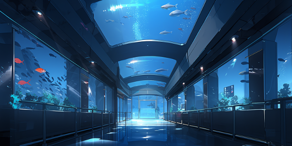 水族館 通路
