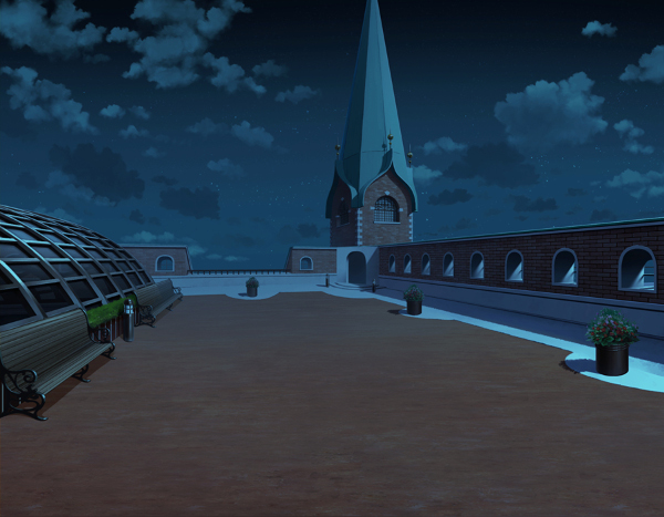 清月女学院 高等部校舎 屋上