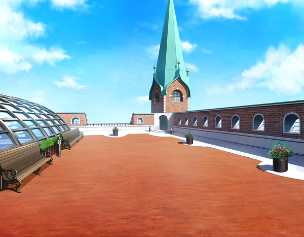 清月女学院 高等部校舎 屋上